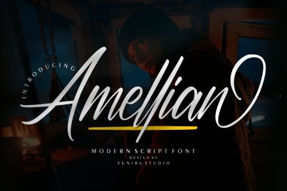 Amellian: A Refined Script Font for Digital Branding