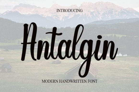 Antalgin: A Handwritten Typeface for Elegant Editorial Design