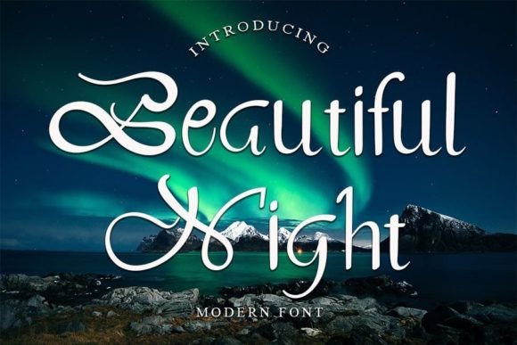Beautiful Night: A Delicate Handwritten Font for Digital Charm