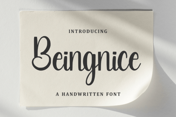 Beingnice Handwritten Font for Warm, Memorable Branding
