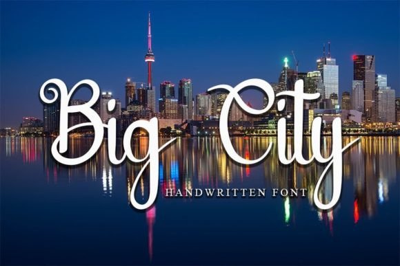 Big City: The Perfect Handwritten Font for Wedding Invites and Craft Labels