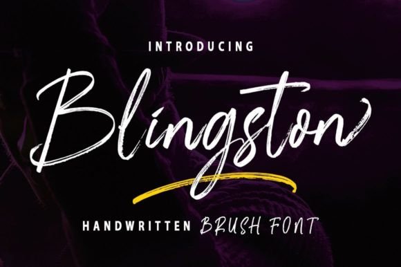 Blingston: A Friendly Handwritten Font for Clear Campaign Messaging
