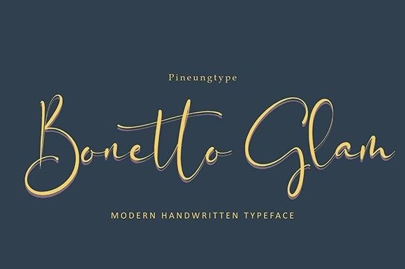 Bonetto Glam: The Modern Script Amp Typeface for Polished Web Design