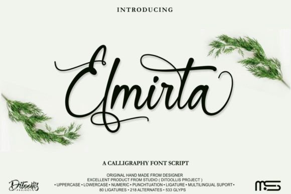 Elmirta: The Modern Calligraphy Script Font for Campaign Design