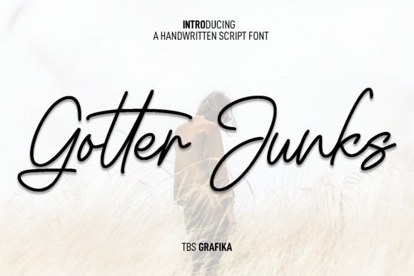 Gotter Junks: The Modern Script Font for Polished Brand Identity