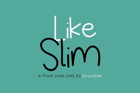 Like Slim: The Perfect Handwritten Typeface for Your Craft Shop