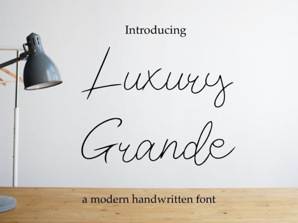 Luxury Grande: A Sweet Handwritten Font for Brand Warmth