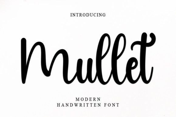Mullet: The Handwritten Font That Elevates Your Craft Projects