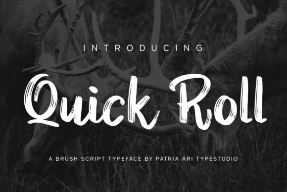 Quick Roll: A Whimsical Brush Script Font That Feels Handmade, Not Handed-Down
