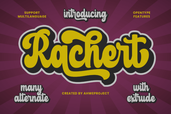 Rachert: The Retro Bold Typeface for Standout Campaigns