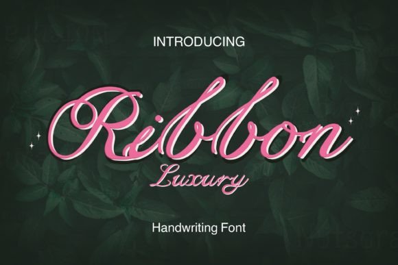 Ribbon Luxury: The Elegant Script Typeface for Modern Web Design