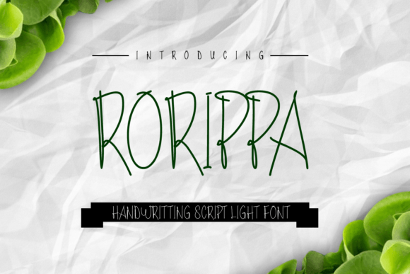 Rorippa: A Handwritten Script Typeface for Authentic Branding