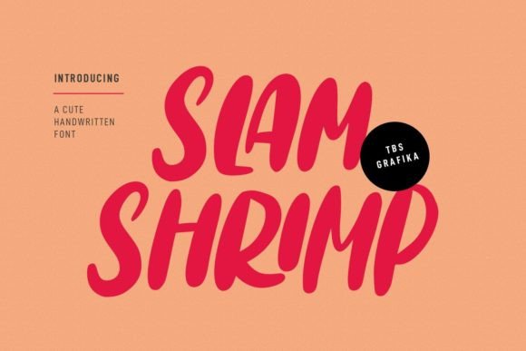 Slamshrimp: A Whimsical Handwritten Font That Works in Real Web Layouts