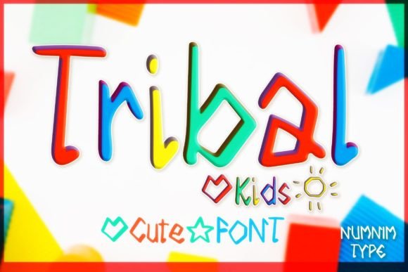 Tribal Kids: A Playful Handwritten Typeface for Bold Brand Identity