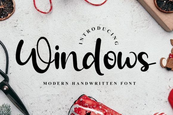 Windows: The Elegant Handwritten Typeface for Your Next Craft Project